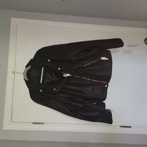 Black Leather Motorcycle jacket